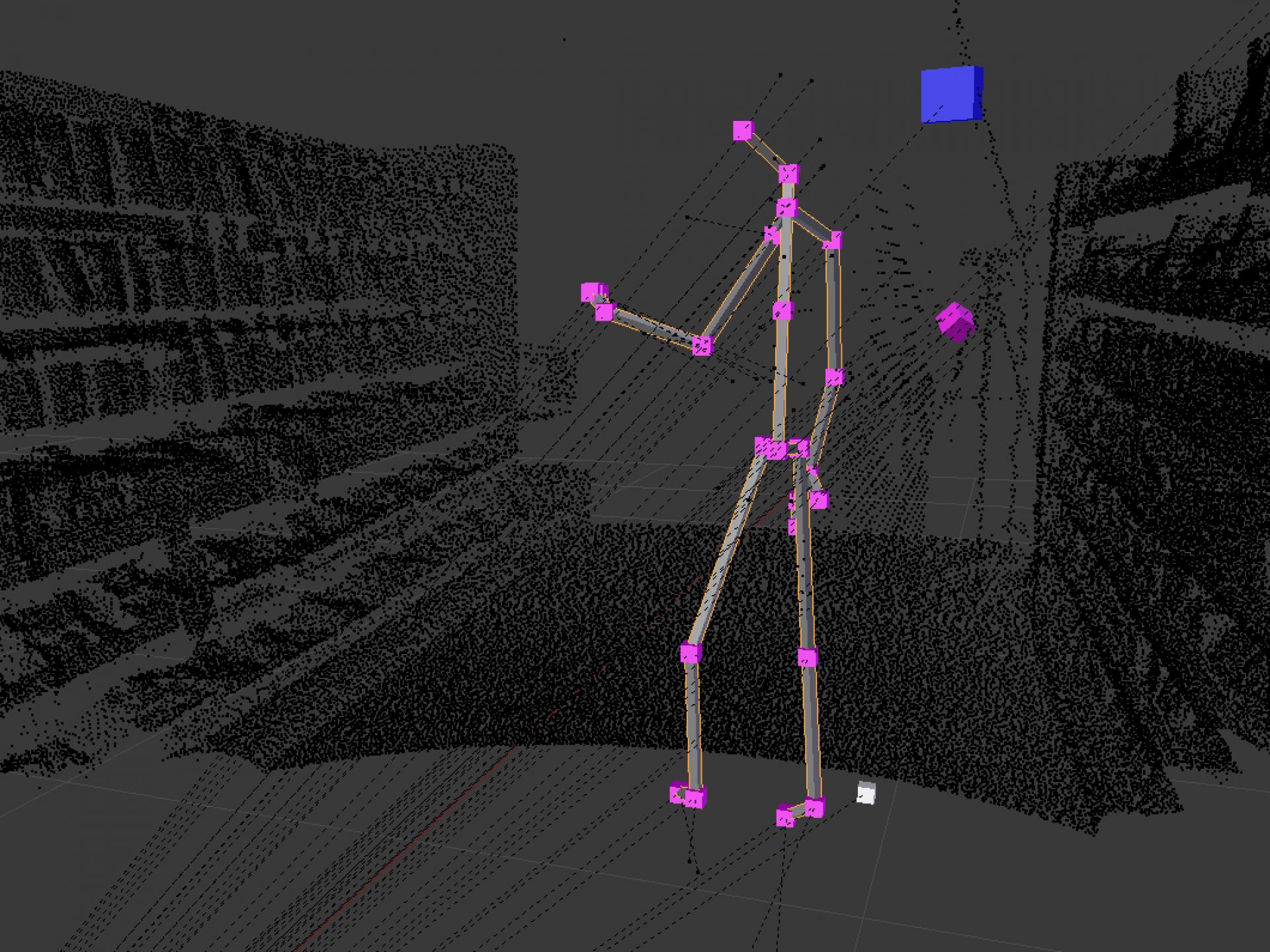 Kinect Data - Sensoren - Multisensorik - Digital Skeleton - Forschung - Biomotion - realtime visions