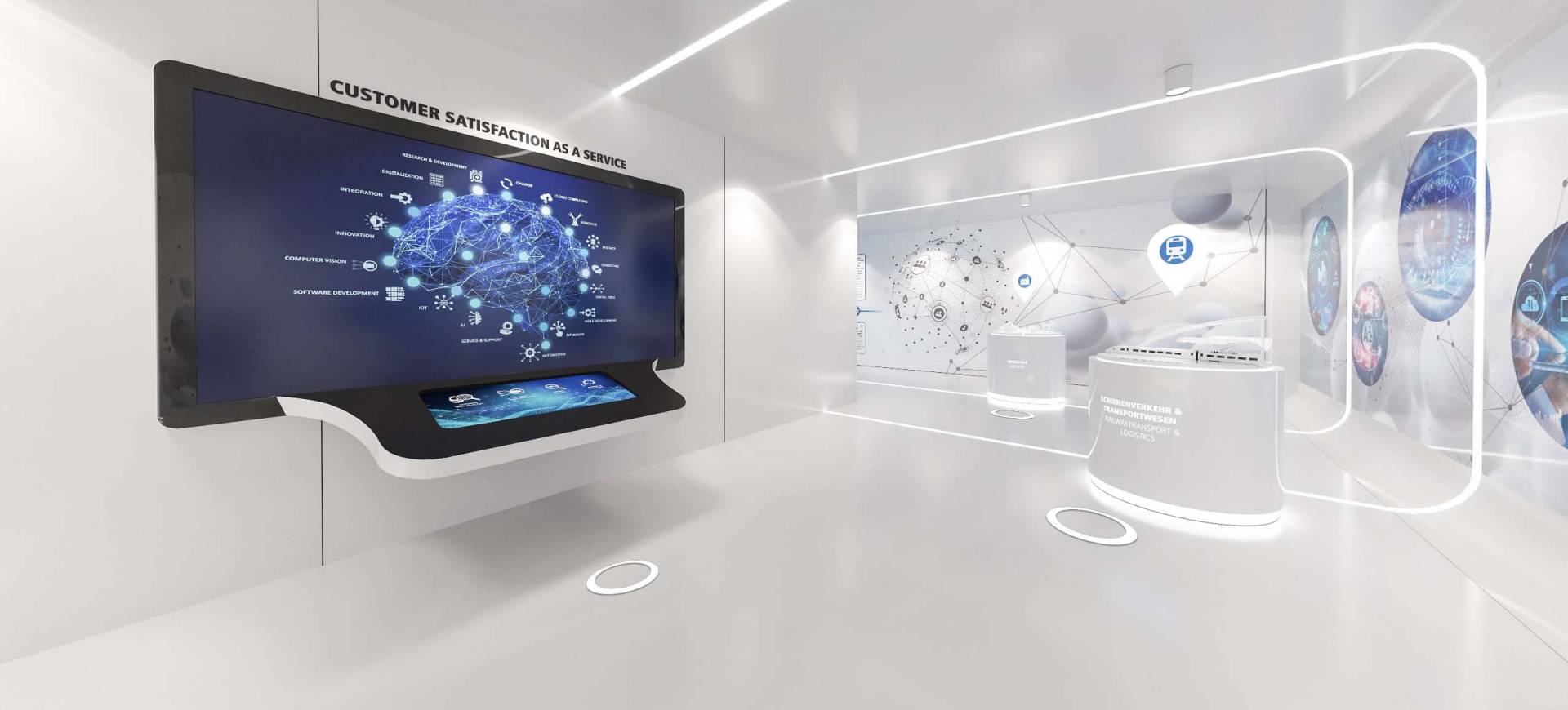 virtual showroom / 360° panoramas / 3D rendering