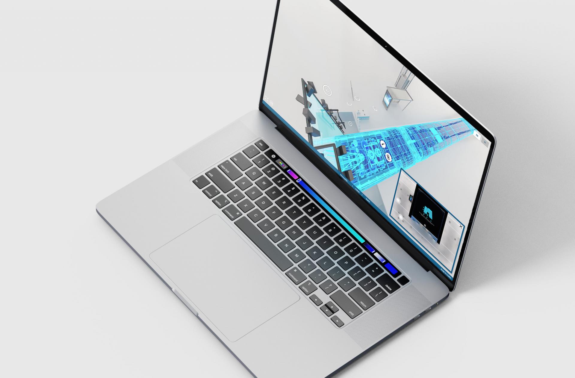 virtual 3D showroom works on laptops